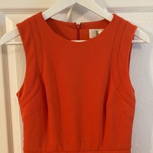 Red Orange Badgley Mischka Dress